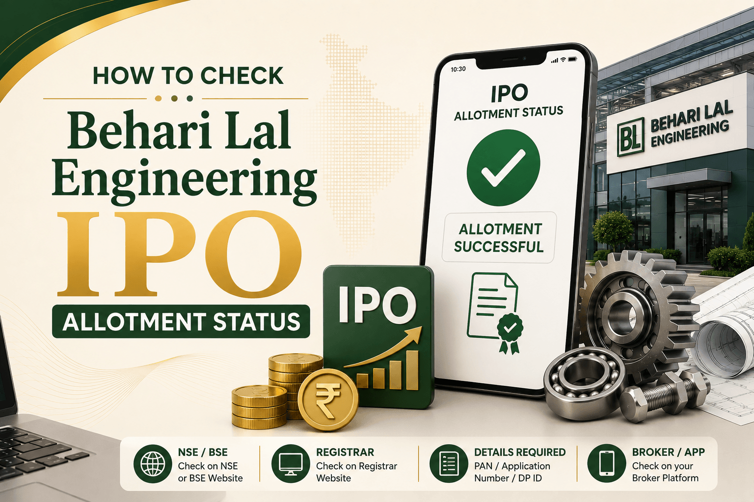 Behari Lal Engineering IPO Allotment Status Online