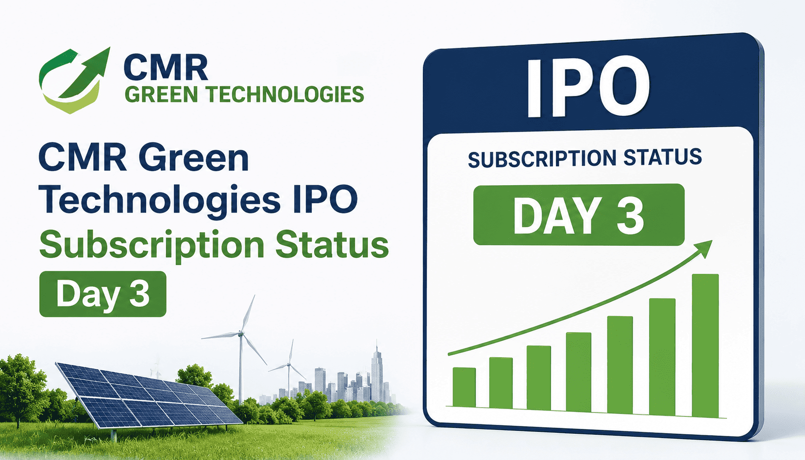 CMR Green Technologies IPO Subscription Day 3 