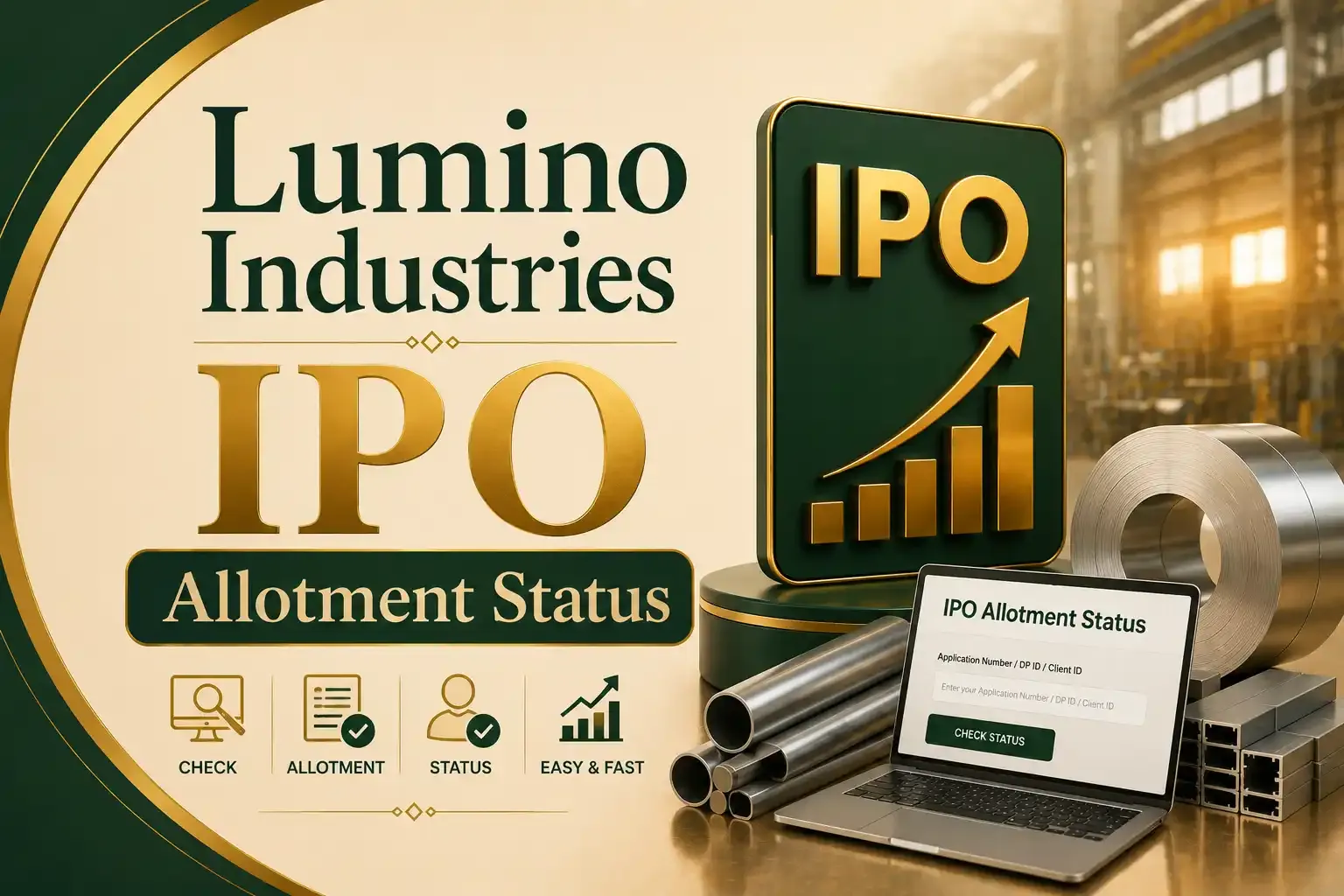 Lumino Industries IPO Allotment Status
